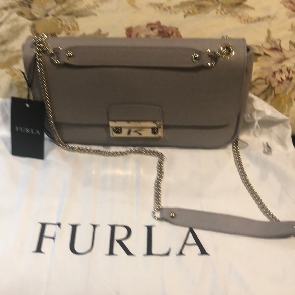 Furla Handbags - Furla cross body Grayish taupe bag